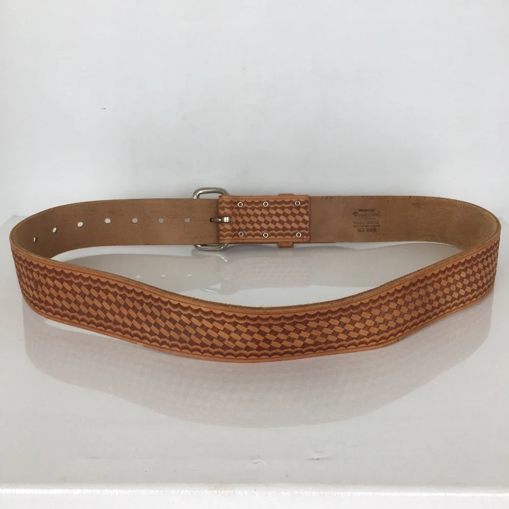 Nicholas Pro-Line Top Grain Cowhide Leather Professional Work Belt No. 960 Brown
